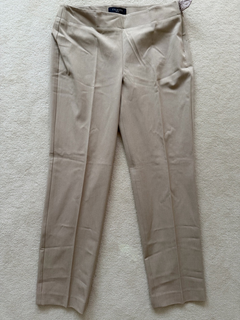 Talbots Petite Tan Dress Pants - Slim Straight